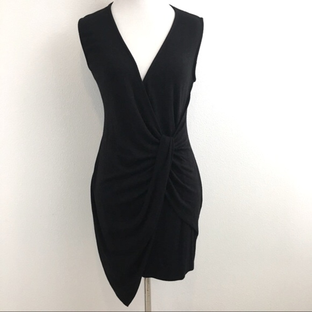 Ruched Black Dress